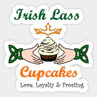 Irish Lass Cupcakes Merch- Full Logo Sticker